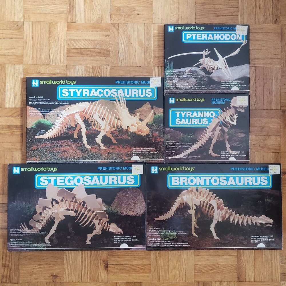 Small World Toys Prehistoric Museum Wooden Puzzle Dinosaur